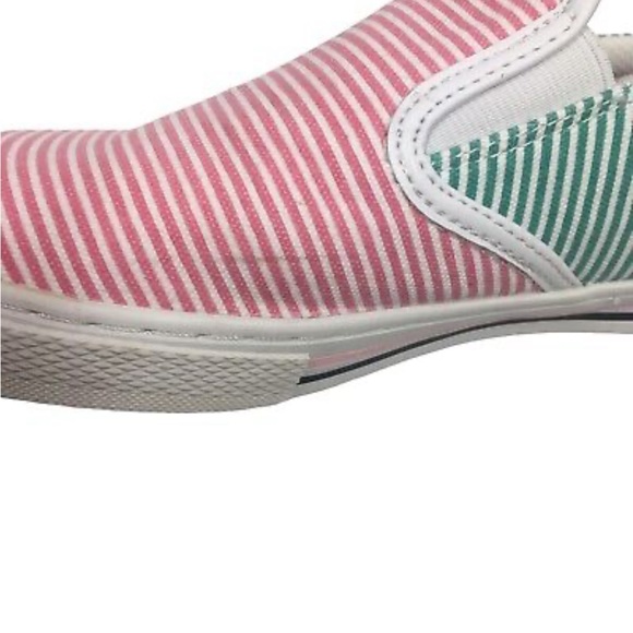 Tommy Hilfiger Striped Sneaker Women 8.5 Slip On - Picture 6 of 6